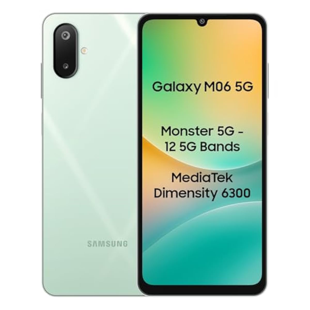 Samsung Galaxy M06 5G (Sage Green, 6GB RAM, 128 GB Storage) | MediaTek D