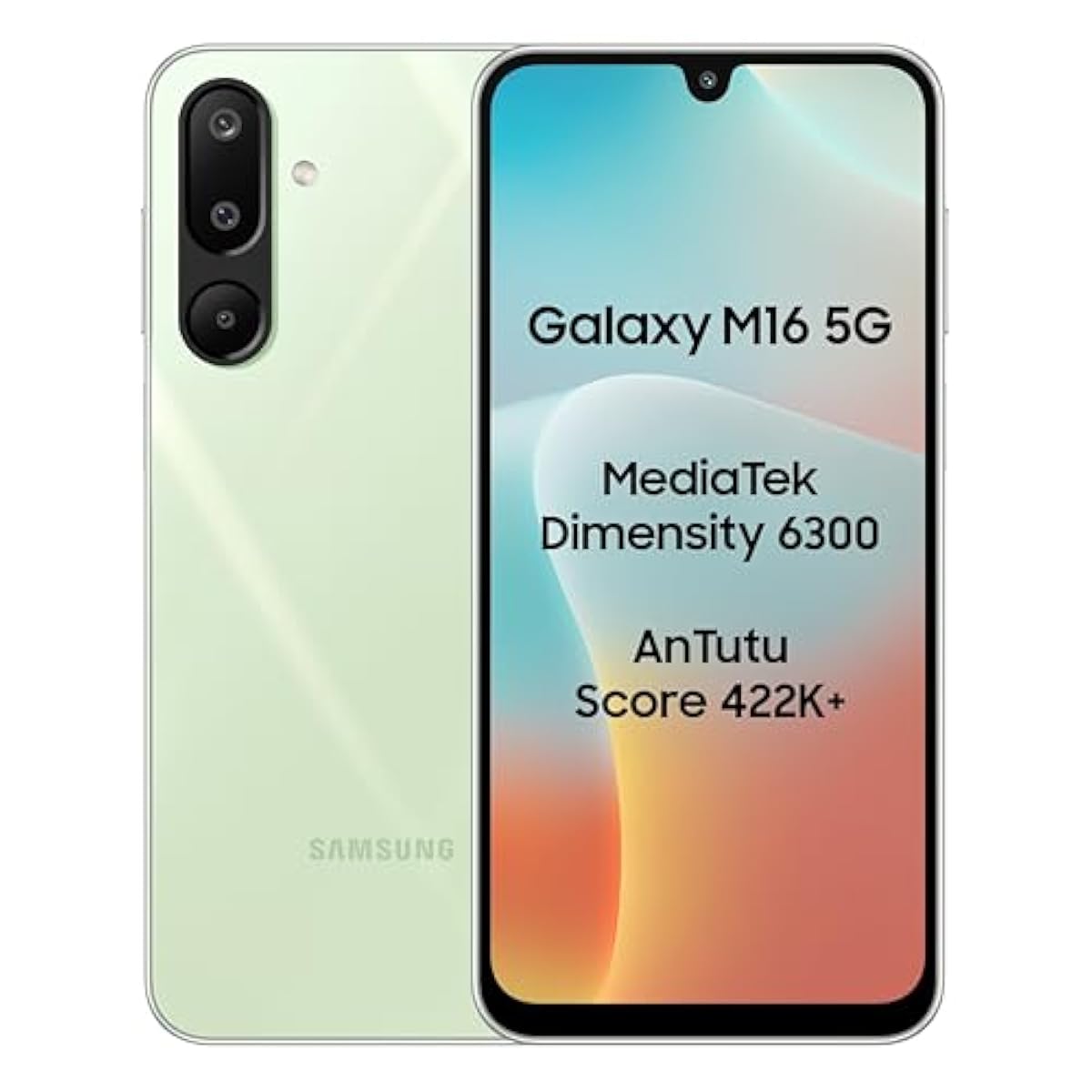 Samsung Galaxy M16 5G (Mint Green, 4GB RAM, 128 GB Storage) | MediaTek D
