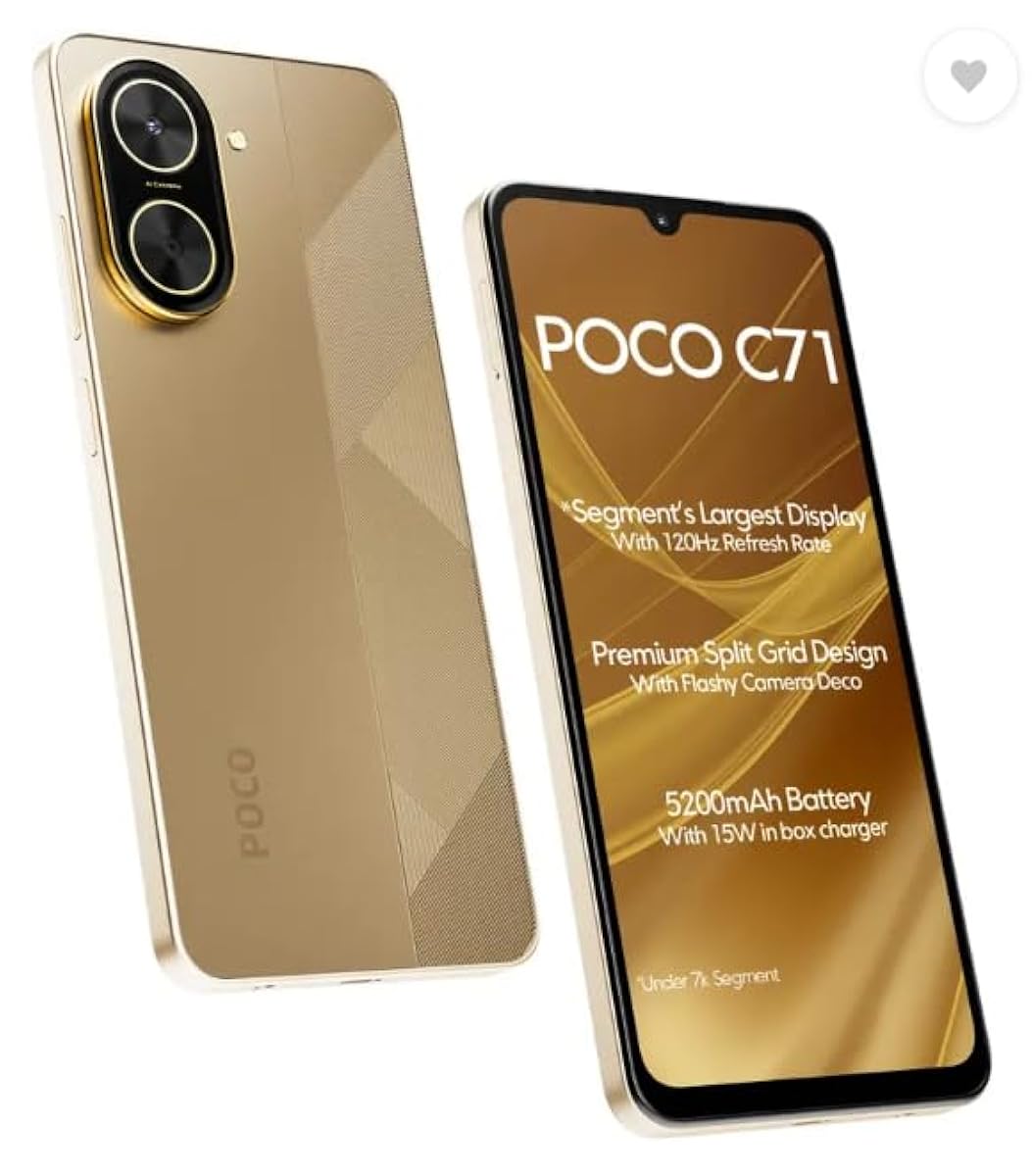 POCO C71, Desert Gold (4GB, 64GB)