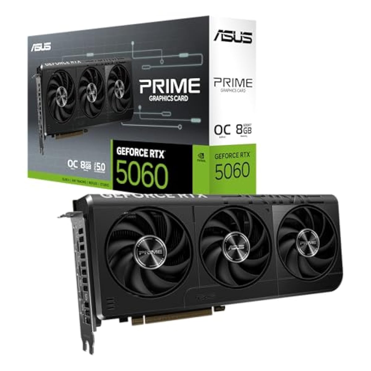 【新品未開封】ASUS GeForce RTX 5060 OC 8GB ASUS The SFF-Ready Prime GeForce RTX™ 5060 8GB GDDR7 OC Edition