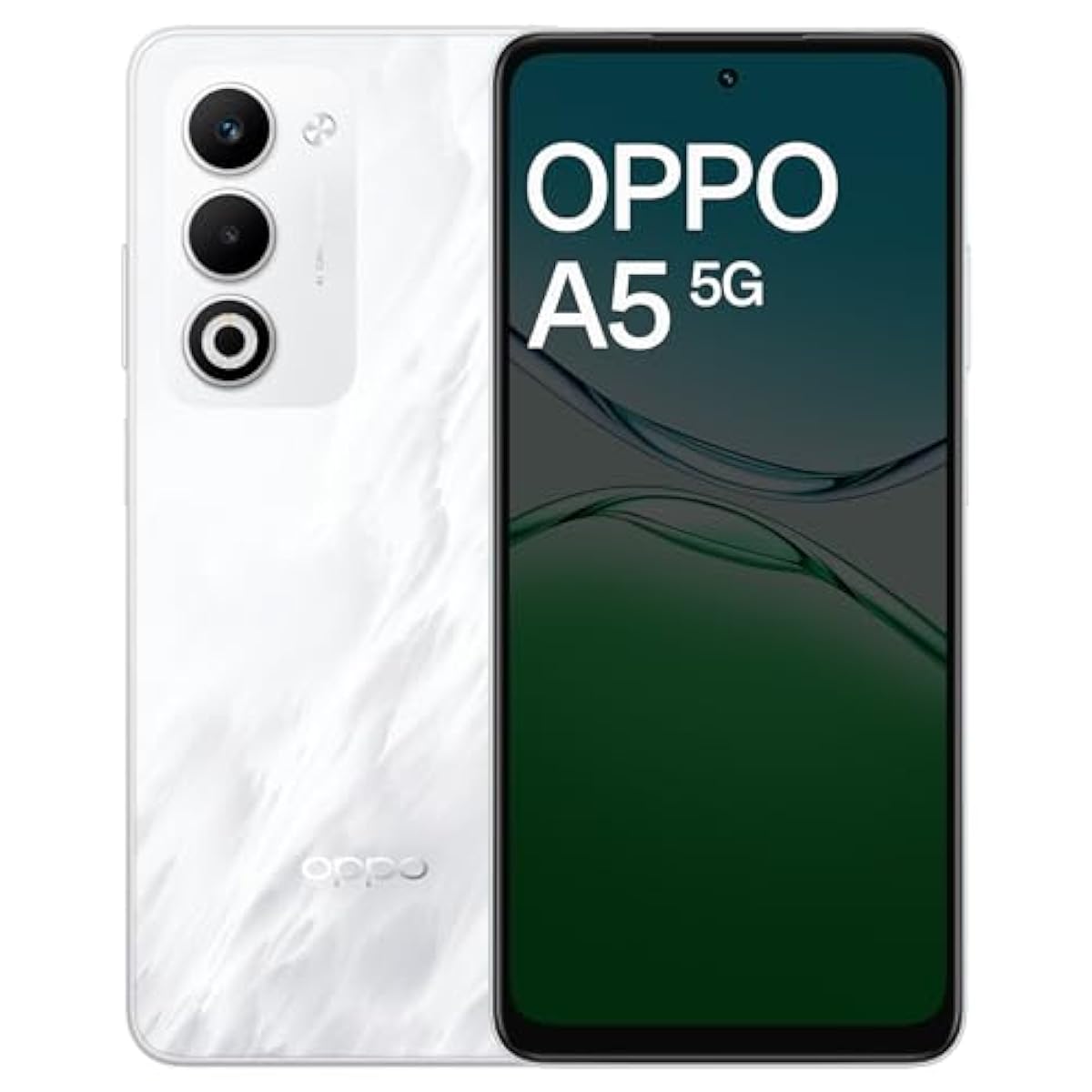 OPPO A5 5G ホワイト 128GB SIMフリー OPPO A5 5G (Mist White, 6GB RAM, 128GB Storage) with No Cost EMI