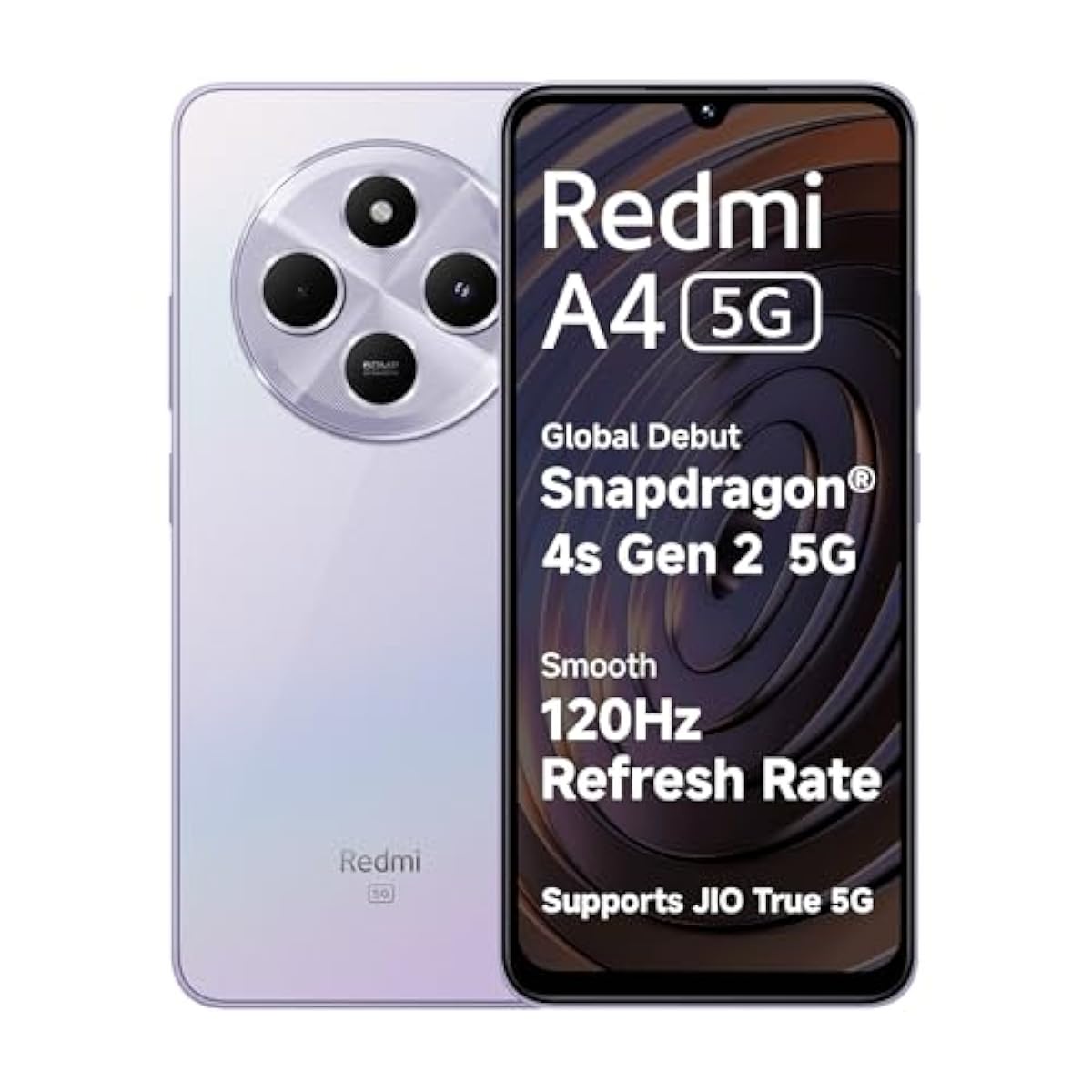 Redmi A4 5G (Sparkle Purple, 6GB RAM, 128GB Storage) | Global Debut SD 4