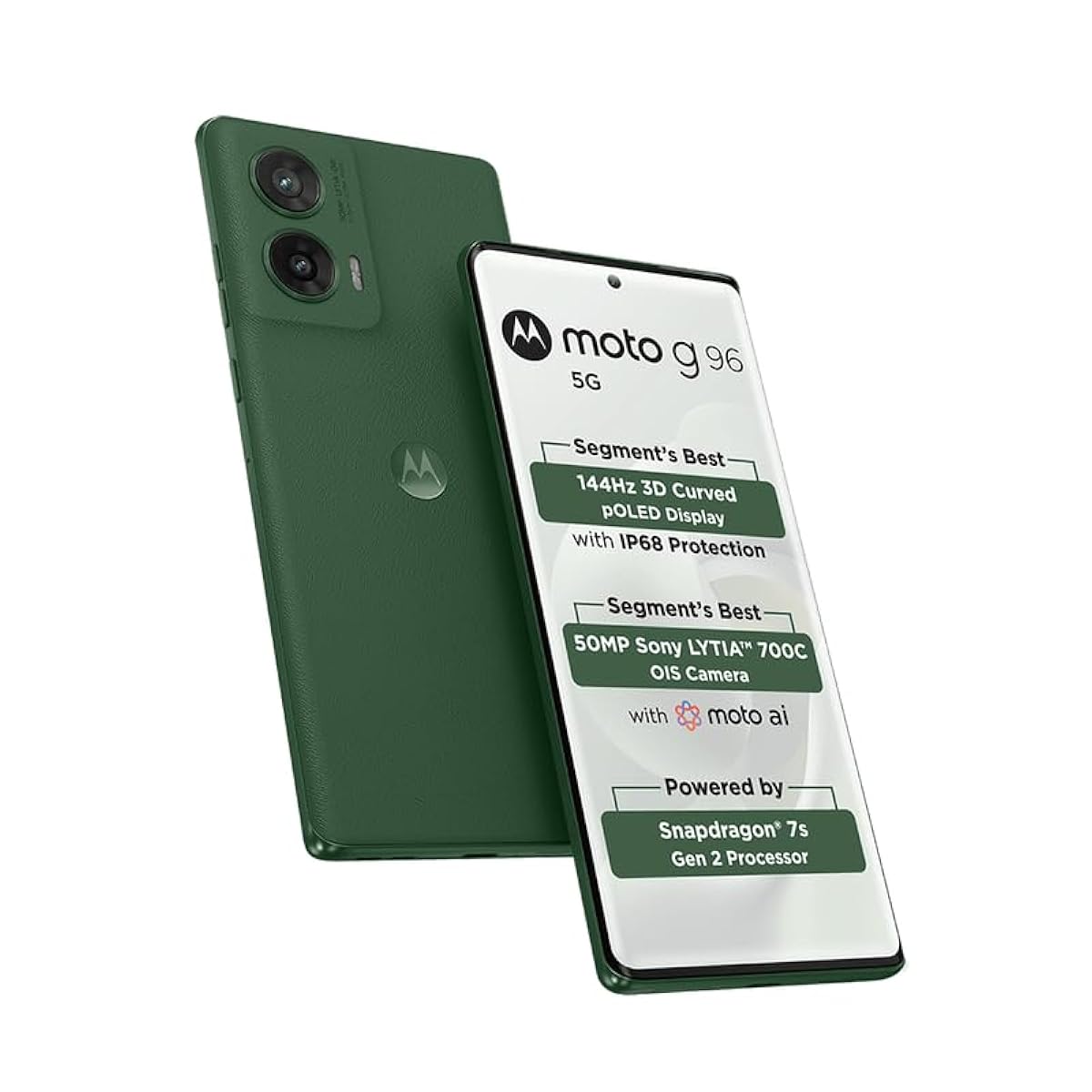 Motorola G96 5G (Pantone Greener Pastures, 8GB RAM, 128GB Storage