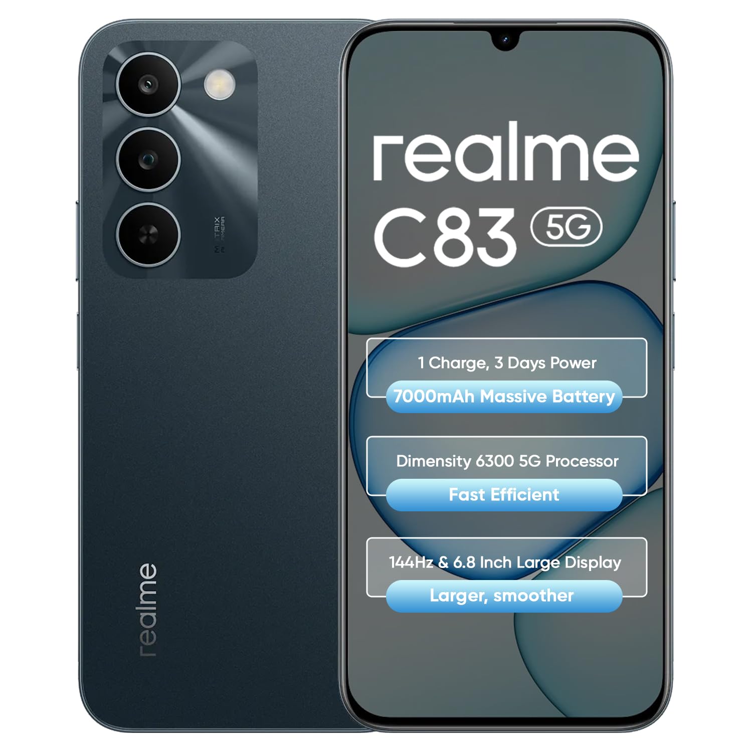 Realme C83 5G Smartphone 7000mAh Mega Battery Global Version