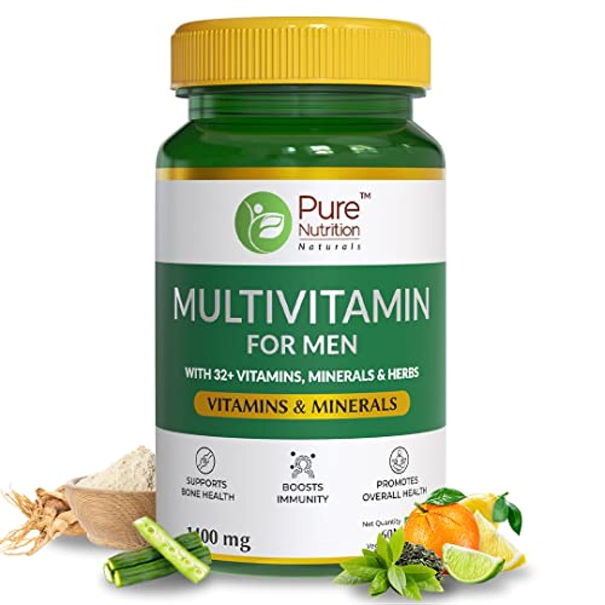 Pure Nutrition Naturals Multivitamin for Men with 37+ Vitamins, Minerals & Herbs - Picture 8 of 8
